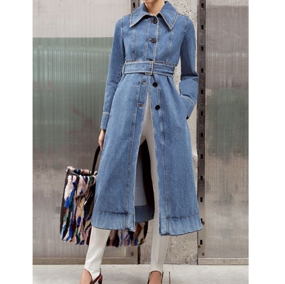 XOXO | Khaki Maxi Duster Jacket - Picture 13 of 15